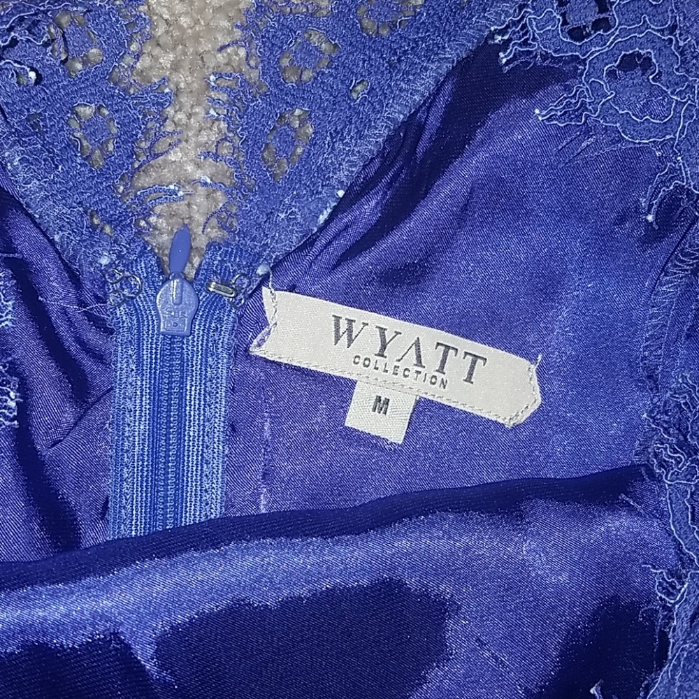 Wyatt Collection: Embroidered Cocktail Dress - Picture 6 of 6